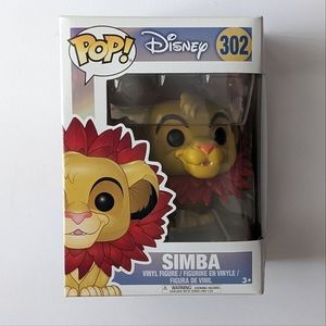 Funko POP Disney Lion King Simba (Leaf Mane) 302 Collectible Vinyl Figure